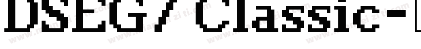 DSEG7 Classic字体转换
